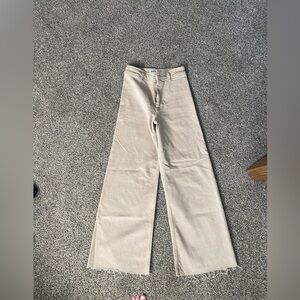 BEIGE MARINE STRAIGHT ZARA JEANS